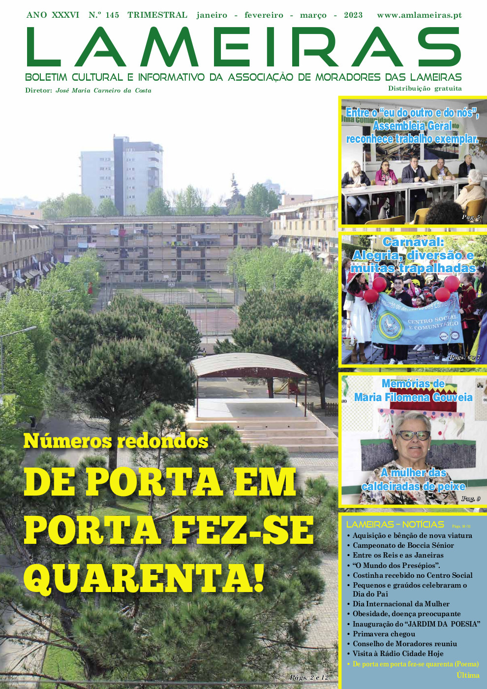 Boletim Cultural n.º 145 - janeiro, fevereiro e março de 2023