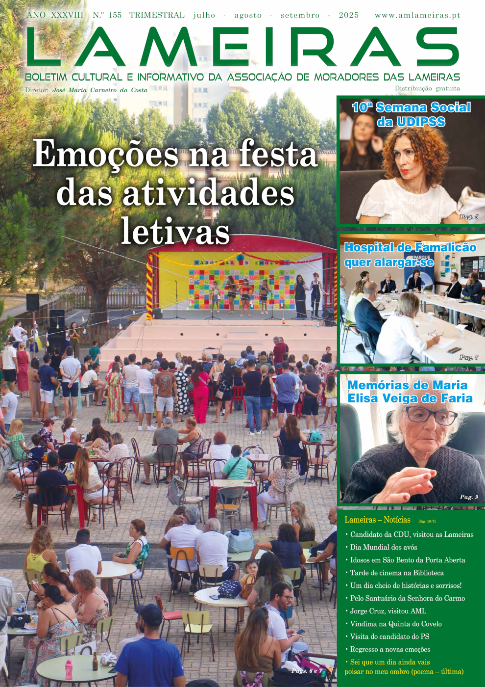 Boletim Cultural n.º 155 - julho, agosto e setembro de 2025